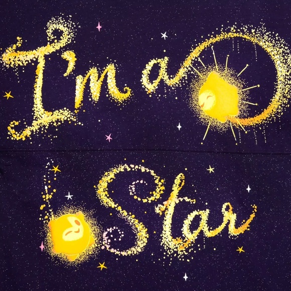 Disney Parks Movie Wish Spirit Jersey I'm A Star Purple Adult Size - NEW - Picture 5 of 5
